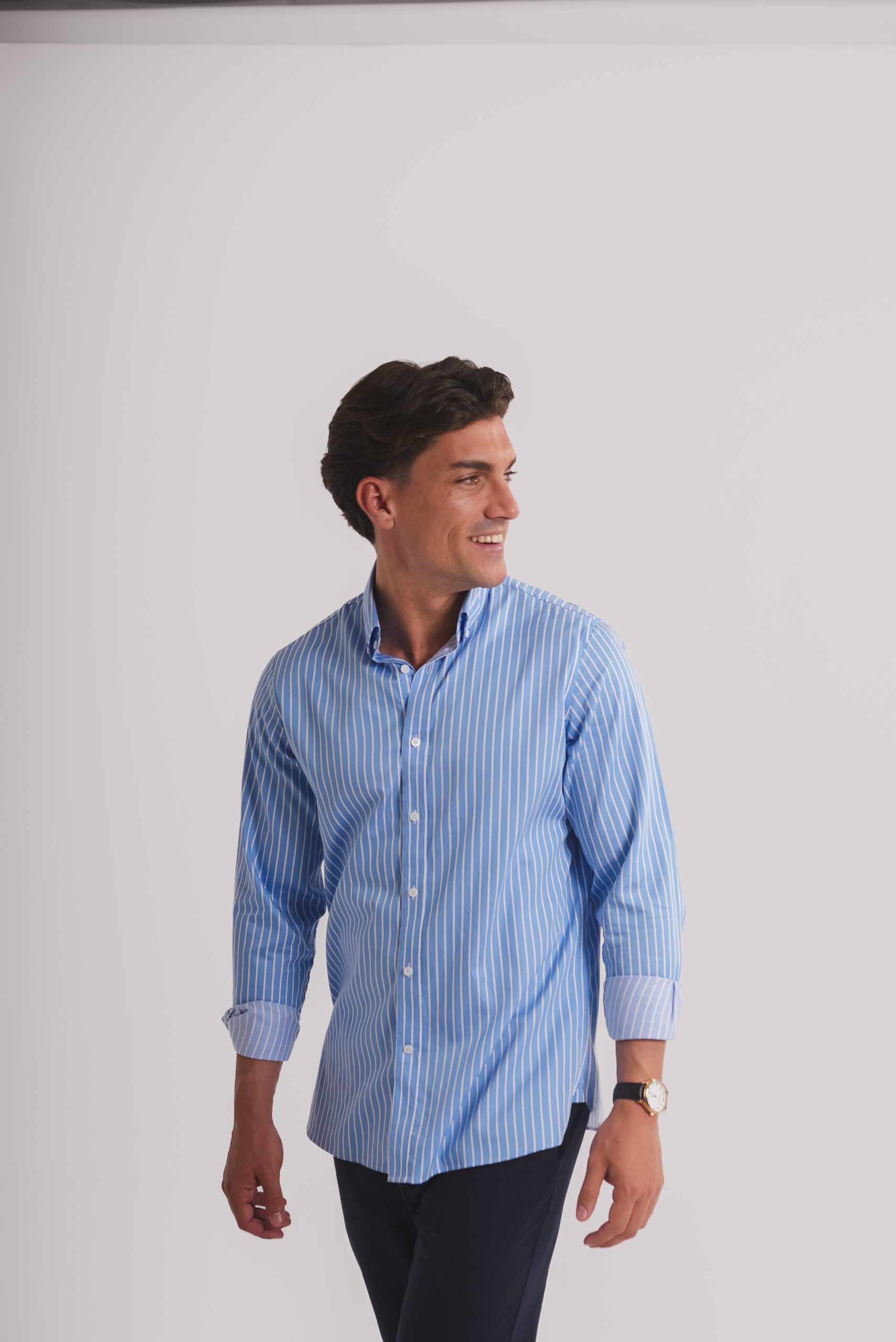 Camisa Rayas Azul - Imagen 2