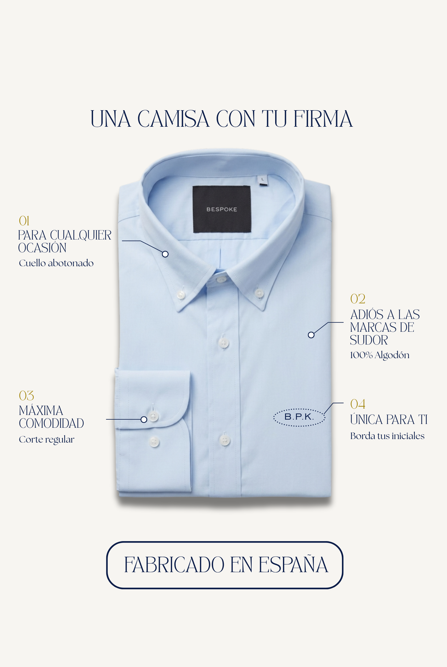 Camisa Lisa Celeste - Imagen 2