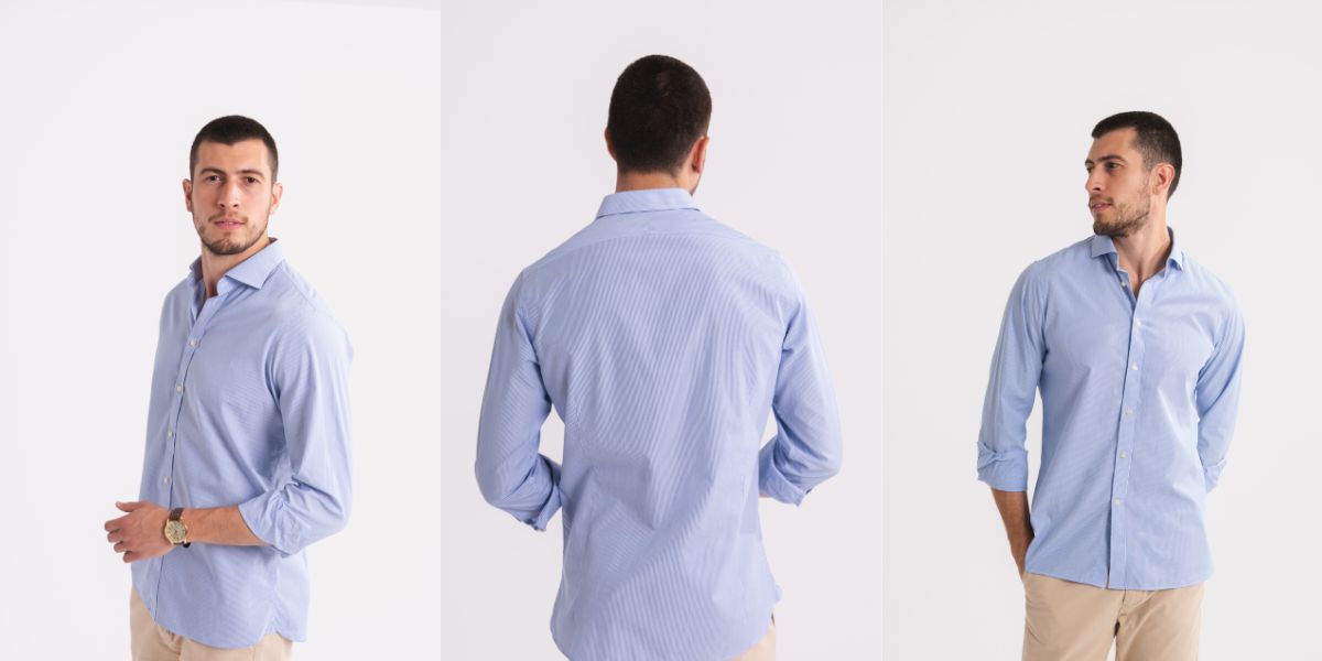 Camisa Celeste Hombre