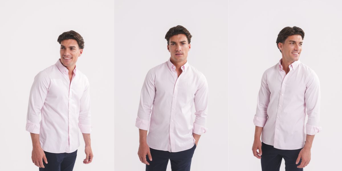 Combinar camisa rosa hombre