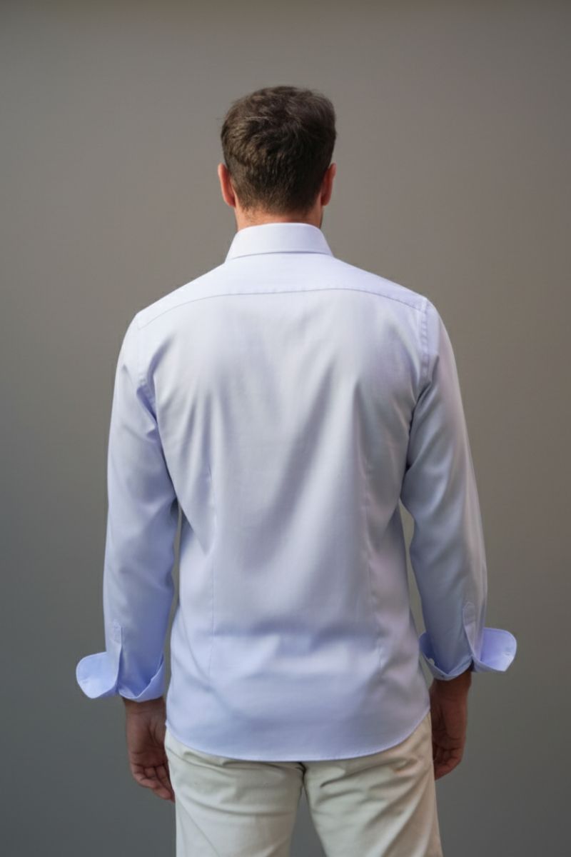 Camisa Vestir Celeste - Imagen 3