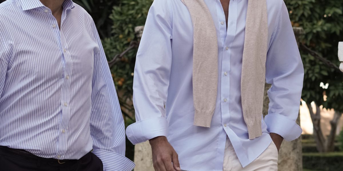 Camisa Algodón Manga Larga Hombre