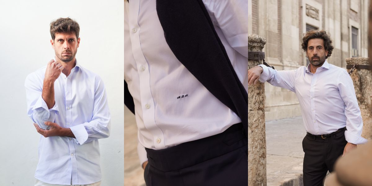 Camisas Traje Hombres