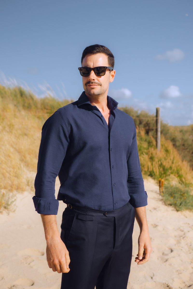 Camisa Lino Marino - Imagen 8