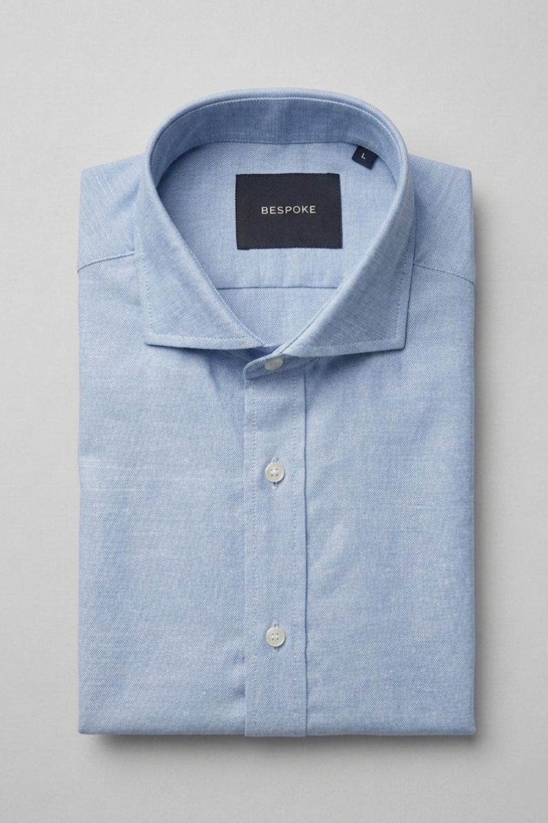 Camisa Lino Celeste
