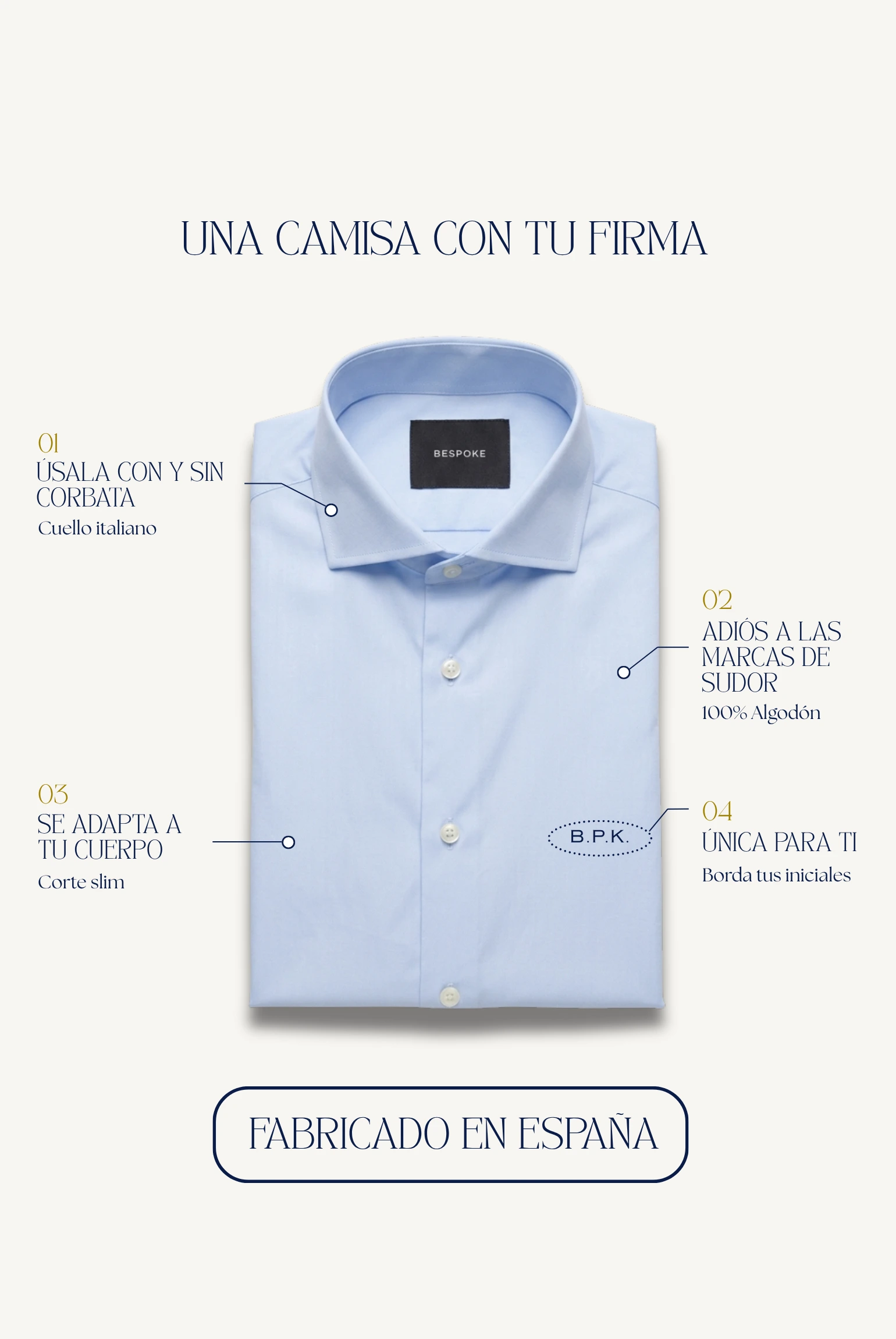 Camisa Vestir Celeste - Slim Fit - Imagen 2
